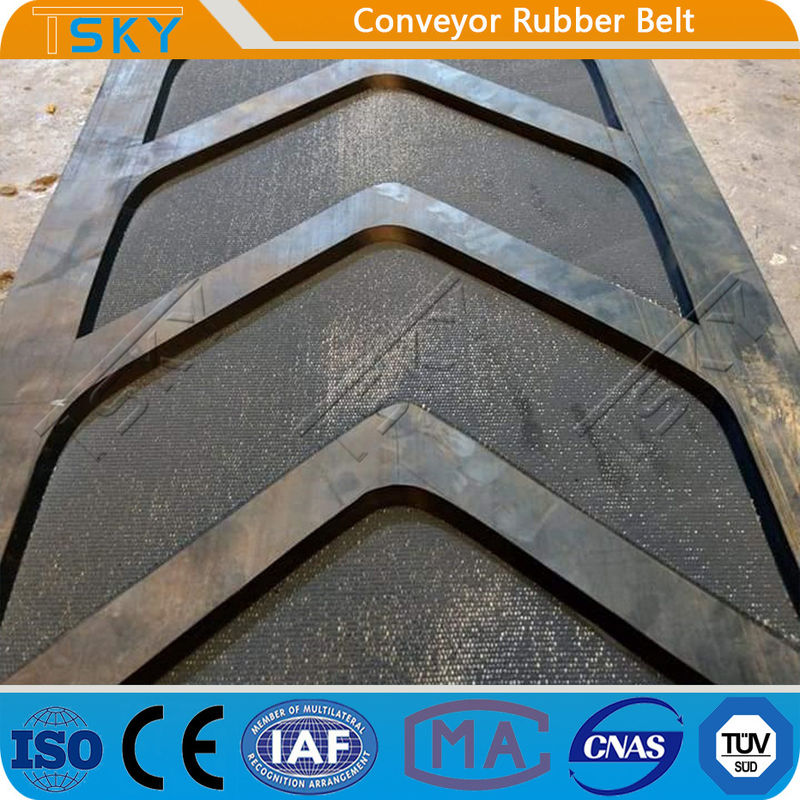 B800 Close-V Shape Herring-Bone Rubber Conveyor Belt
