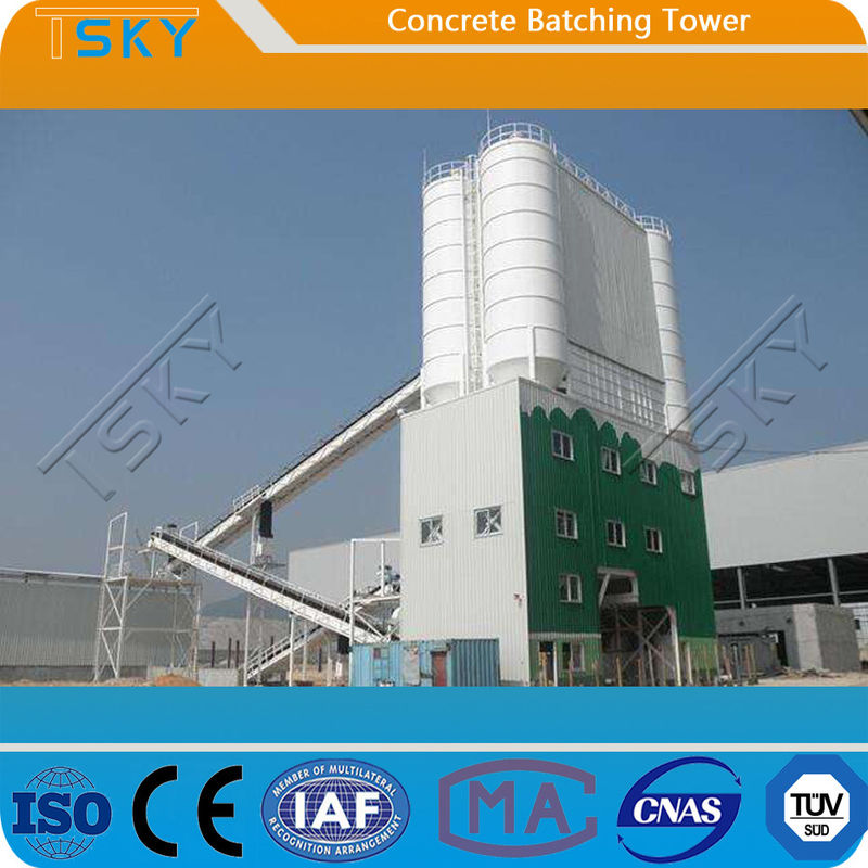 Environment Friendly Tower Type HL90 Concrete Batching Plant